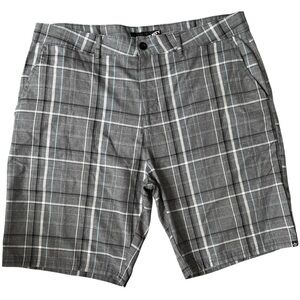 Rusty Gray Flat Front Shorts Casual Style